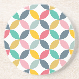 Colourful Geometric Modern Pattern Coaster