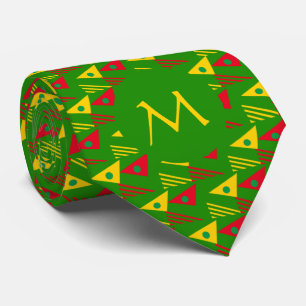 Colourful Geometric Monogram Tie