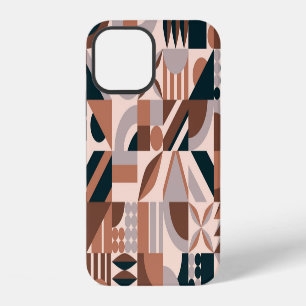 Colourful geometric mosaic, abstract background. iPhone 12 case