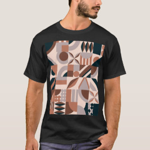 Colourful geometric mosaic, abstract background. T-Shirt