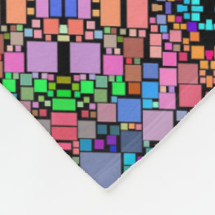 Colourful Geometric Mosaic Blanket