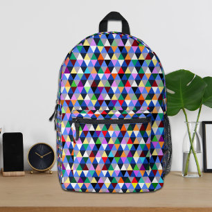 Colourful Geometric Pattern Backpack