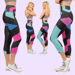 Colourful Geometric Pattern               Capri Leggings<br><div class="desc">Geometric Hexagon Pattern Car Floor Mat I offer more contrast and theme in this design for sale and also the quality, unique colours, and high-quality printed image so that we can guarantee that it will be satisfied because I am committed to customer satisfaction and passionate about innovation and quality. The...</div>