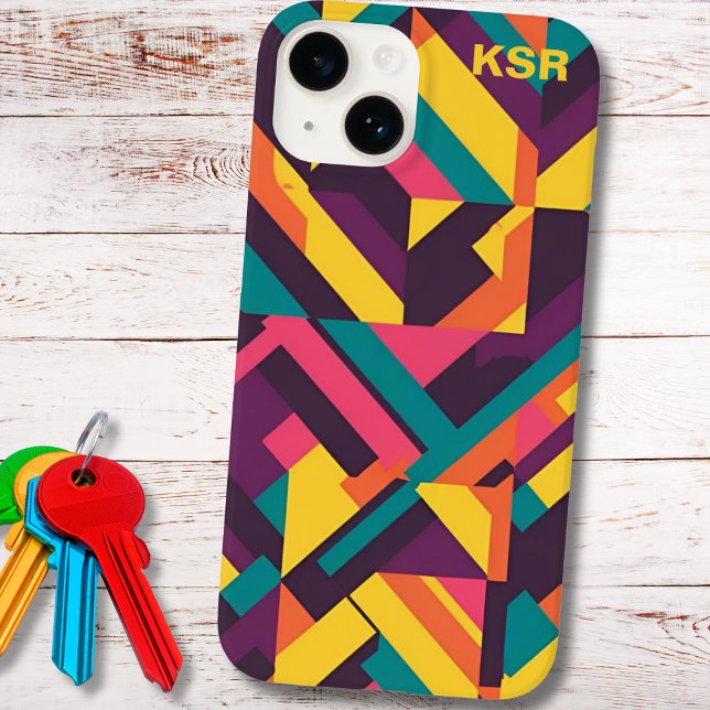 Colourful Geometric Pattern Case-Mate iPhone Case (Creator Uploaded)