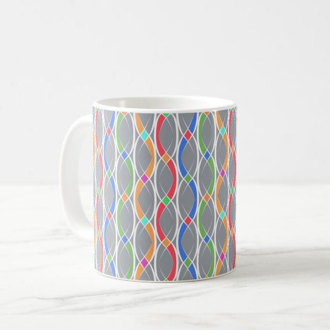 Colourful geometric pattern. coffee mug (Front Left)