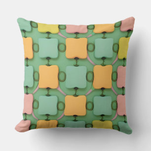 Colourful Geometric Pattern Cushion