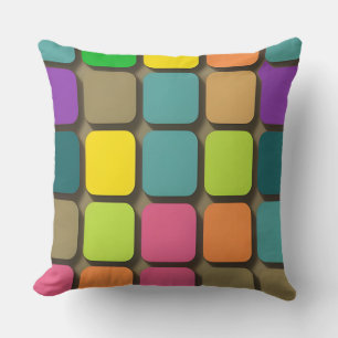 Colourful Geometric Pattern Cushion