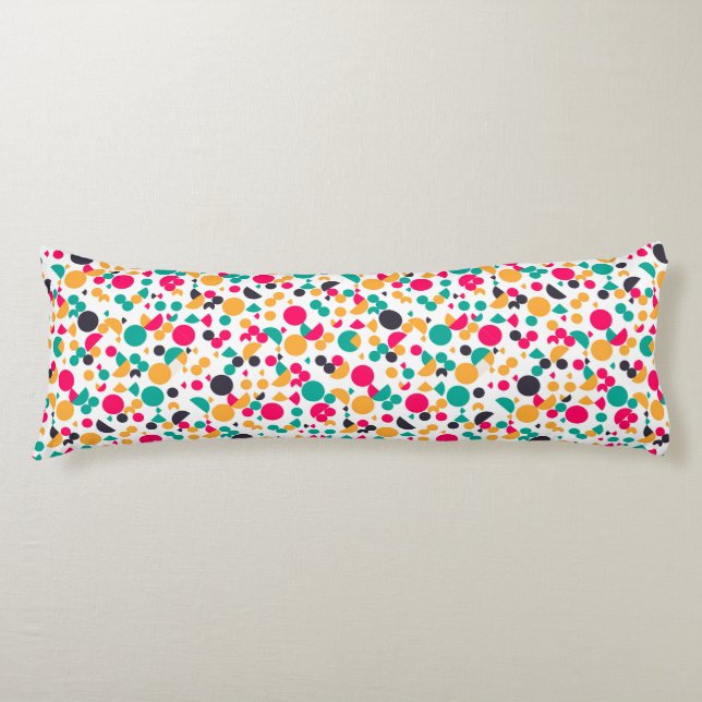 Colourful geometric pattern design body cushion (Front)