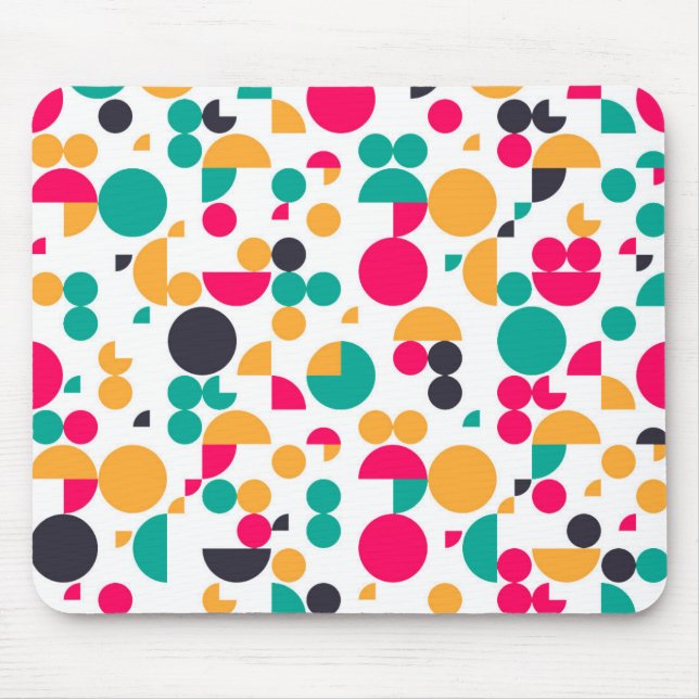 Colourful geometric pattern design mouse mat (Front)