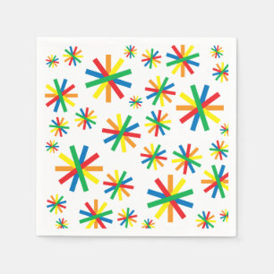 Colourful Geometric Pattern Geometric Art Geometri Napkin
