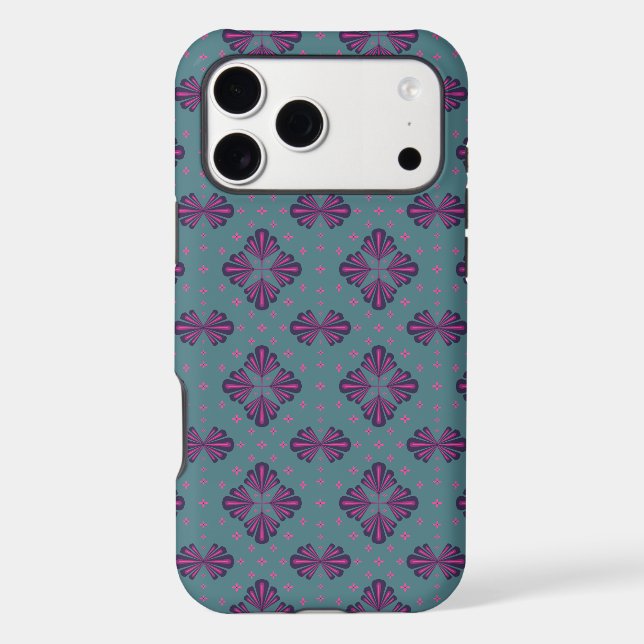 Colourful Geometric Pattern in Classic Retro Style (Back)