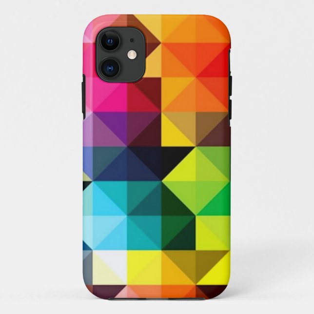 Colourful Geometric Pattern iPhone Case (Back)