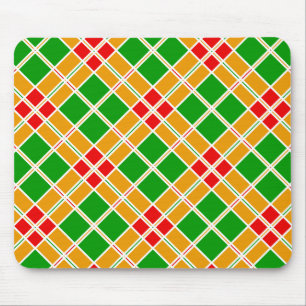 Colourful Geometric Pattern Mouse Mat