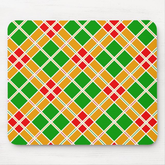Colourful Geometric Pattern Mouse Mat (Front)