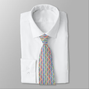 Colourful geometric pattern. tie