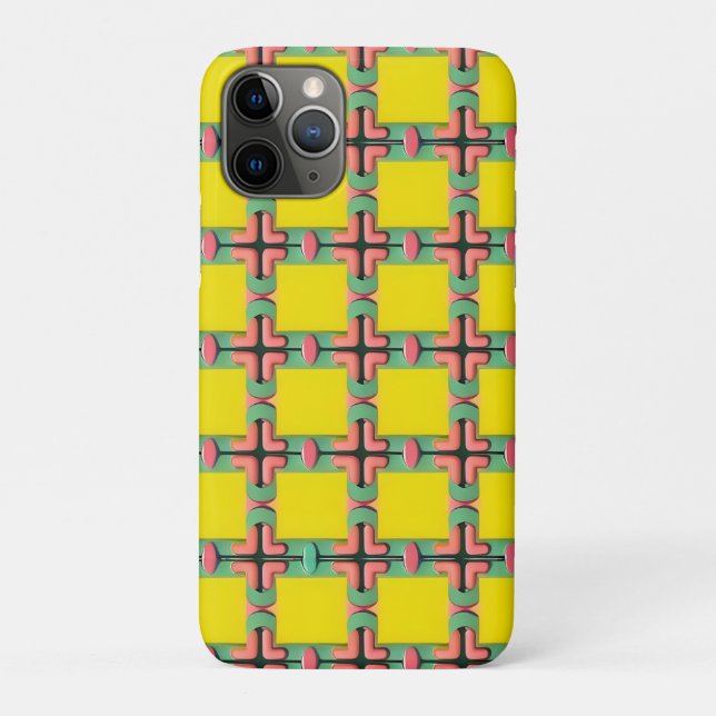 Colourful Geometric Pattern With Symmetrical Desig Case-Mate iPhone Case (Back)