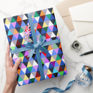 Colourful Geometric Pattern Wrapping Paper