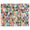 Colourful Geometric Patterned Fleece Blanket