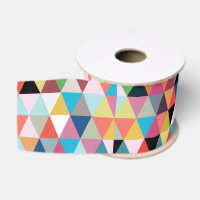 Colourful Geometric Patterned Ribbon