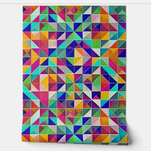 Colourful Geometric Patterns Wallpaper