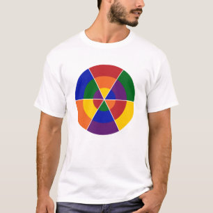 Colourful Geometric Rainbow LGBT Pride T-Shirt