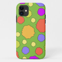 Colourful Geometric Retro Funky Circle I phone cas