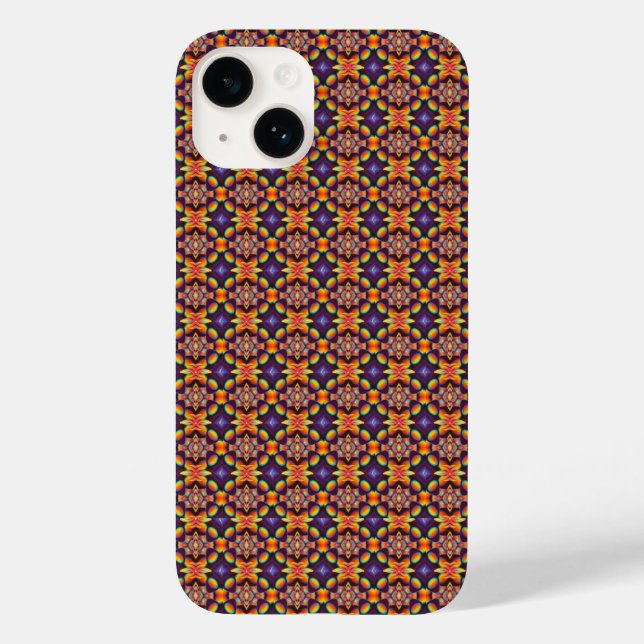 Colourful Geometric Shape Pattern  Case-Mate iPhone Case (Back)