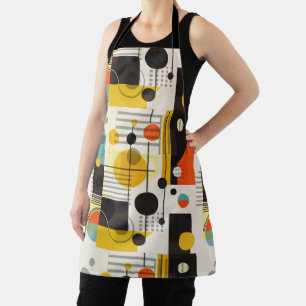 Colourful geometric shapes composition apron