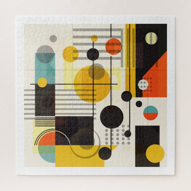 Colourful geometric shapes composition jigsaw puzzle (Vertical)