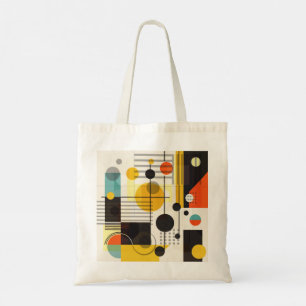 Colourful geometric shapes composition tote bag