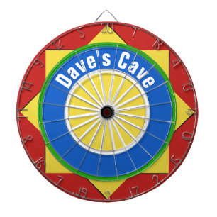 Colourful Geometric Shapes Dart Board