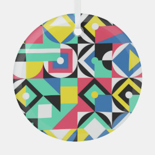 Colourful Geometric Shapes Decorative Ornament
