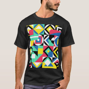 Colourful Geometric Shapes Decorative Ornament T-Shirt