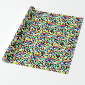 Colourful Geometric Shapes Decorative Ornament Wrapping Paper
