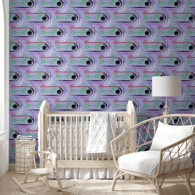 Colourful geometric shapes pattern 52 wallpaper (Kids)