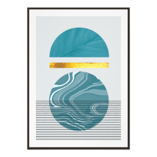 Colourful, geometric shapes photo print