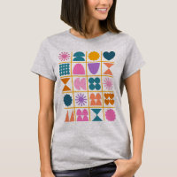 Colourful Geometric Shapes Simple Modern Design