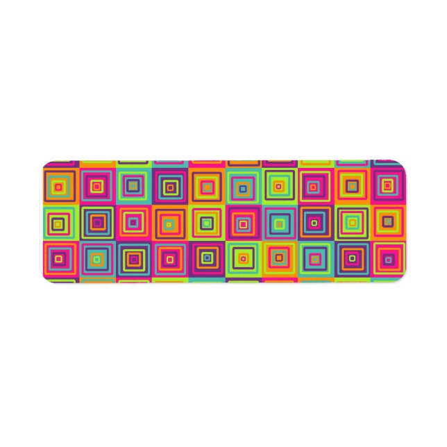 Colourful Geometric Squares (Front)