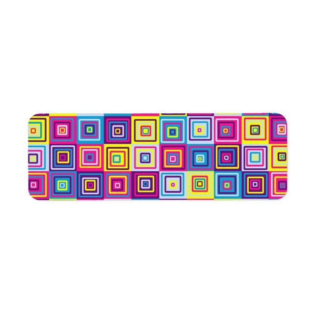 Colourful Geometric Squares (Front)