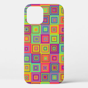 Colourful Geometric Squares iPhone 12 Case
