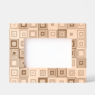 Colourful Geometric Squares Etched Frames