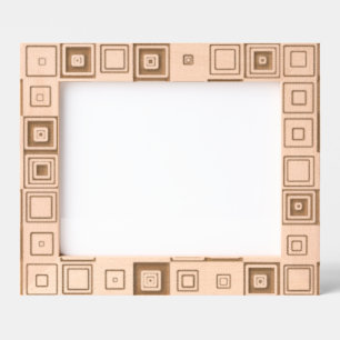 Colourful Geometric Squares Pattern Etched Frames