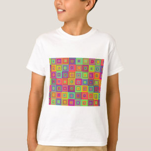 Colourful Geometric Squares T-Shirt