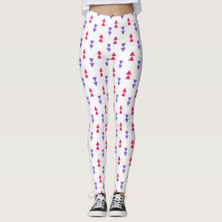 Colourful Geometric Triangle Pattern Leggings