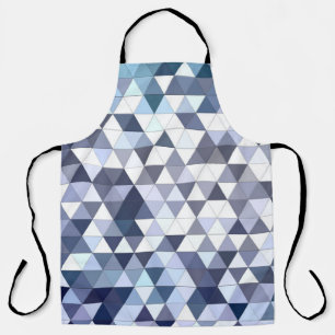 Colourful geometric triangular mosaic: abstract ba apron