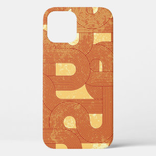 Colourful Geometric Vintage Abstract. iPhone 12 Case