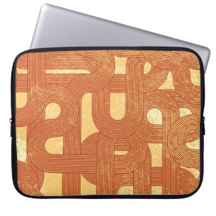 Colourful Geometric Vintage Abstract. Laptop Sleeve