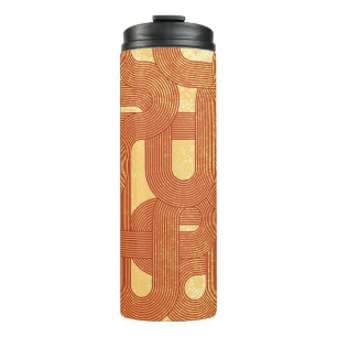 Colourful Geometric Vintage Abstract. Thermal Tumbler