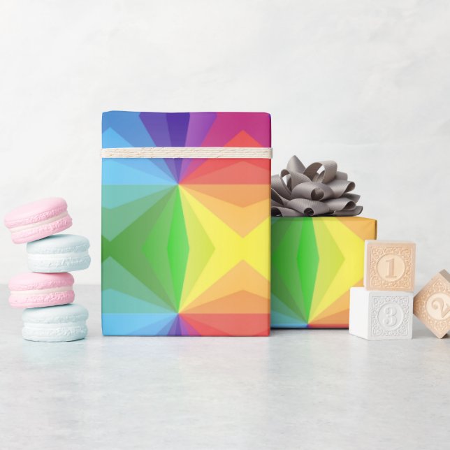 Colourful Geometric  Wrapping Paper (Baby Shower)