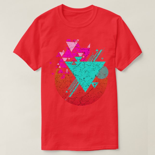 Colourful Geometry Art 1 T-Shirt (Design Front)